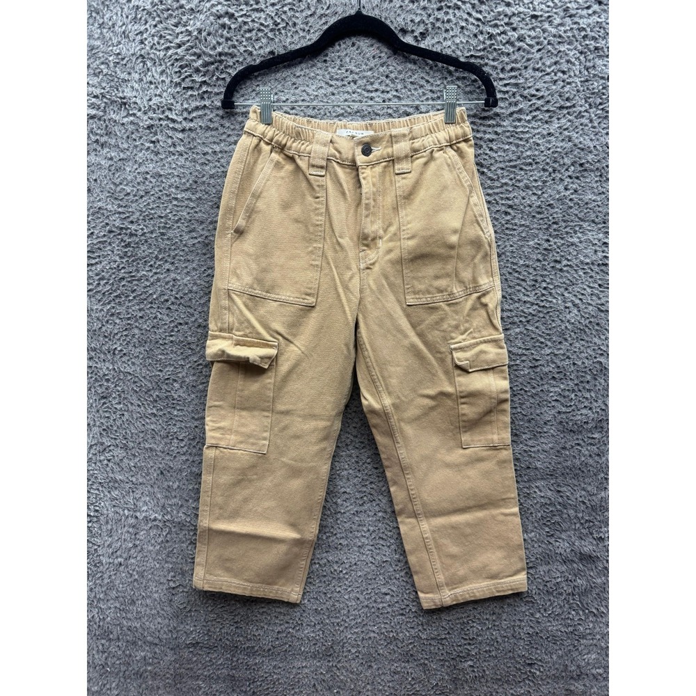 Pacsun Relaxed Fit High Rise Cropped Utility Cargo Pants Camel Women Size S